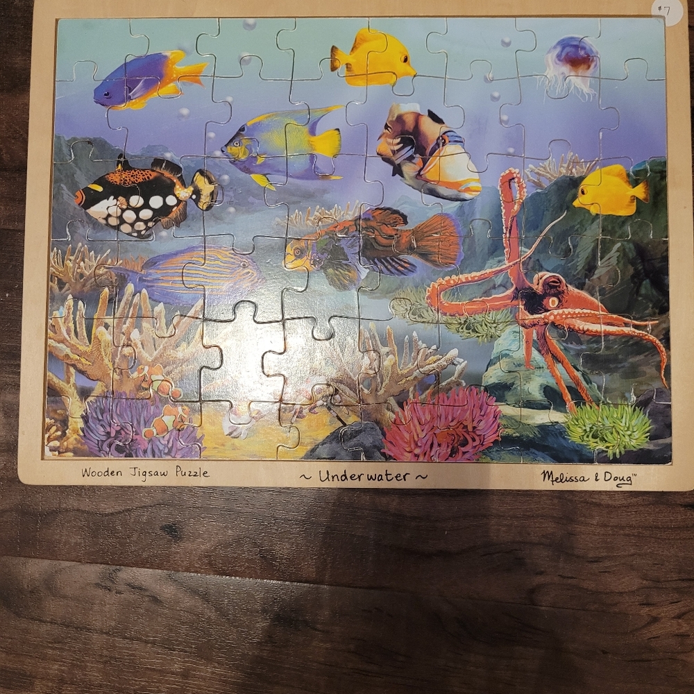 Melissa and Doug wooden puzzle